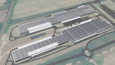 An artist's impression of the array, which is expected to begin generating power next year. Image: Audi